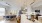 a kitchen with a dining table and chairs