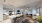 a kitchen and living room
