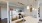 a kitchen with white cabinets
